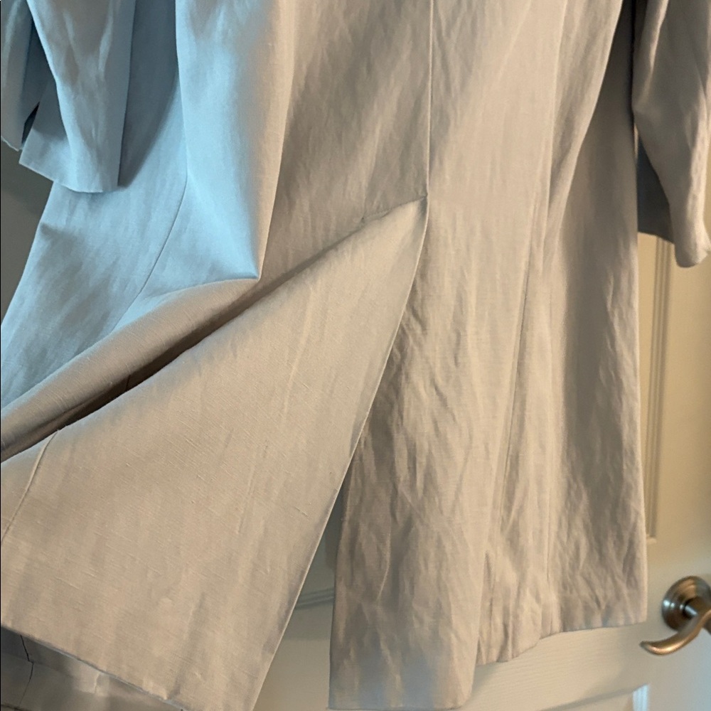 Sigrid Olsen Gray linen Long suit jacket - Picture 9 of 12